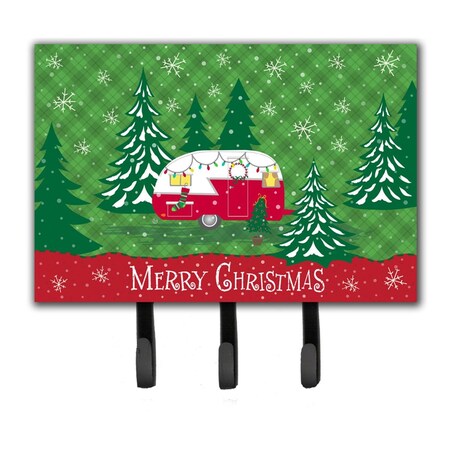 Carolines Treasures Christmas Vintage Glamping Trailer Leash or Key Holder VHA3018TH68